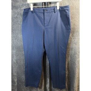 Lauren Ralph Lauren Pants Women's Size 16 Blue Cropped Chino Stretch
